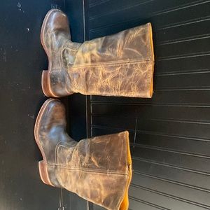 Frye cowboy boots.